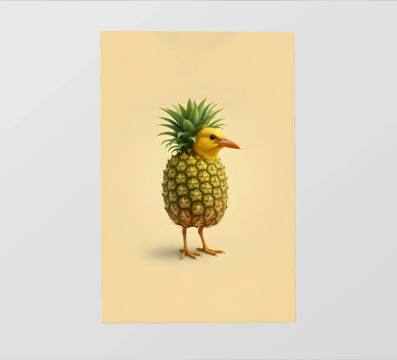 Ananas Bird Art - Design di frutta tropicale pellicola backlit da Fruit Fusion Creatures