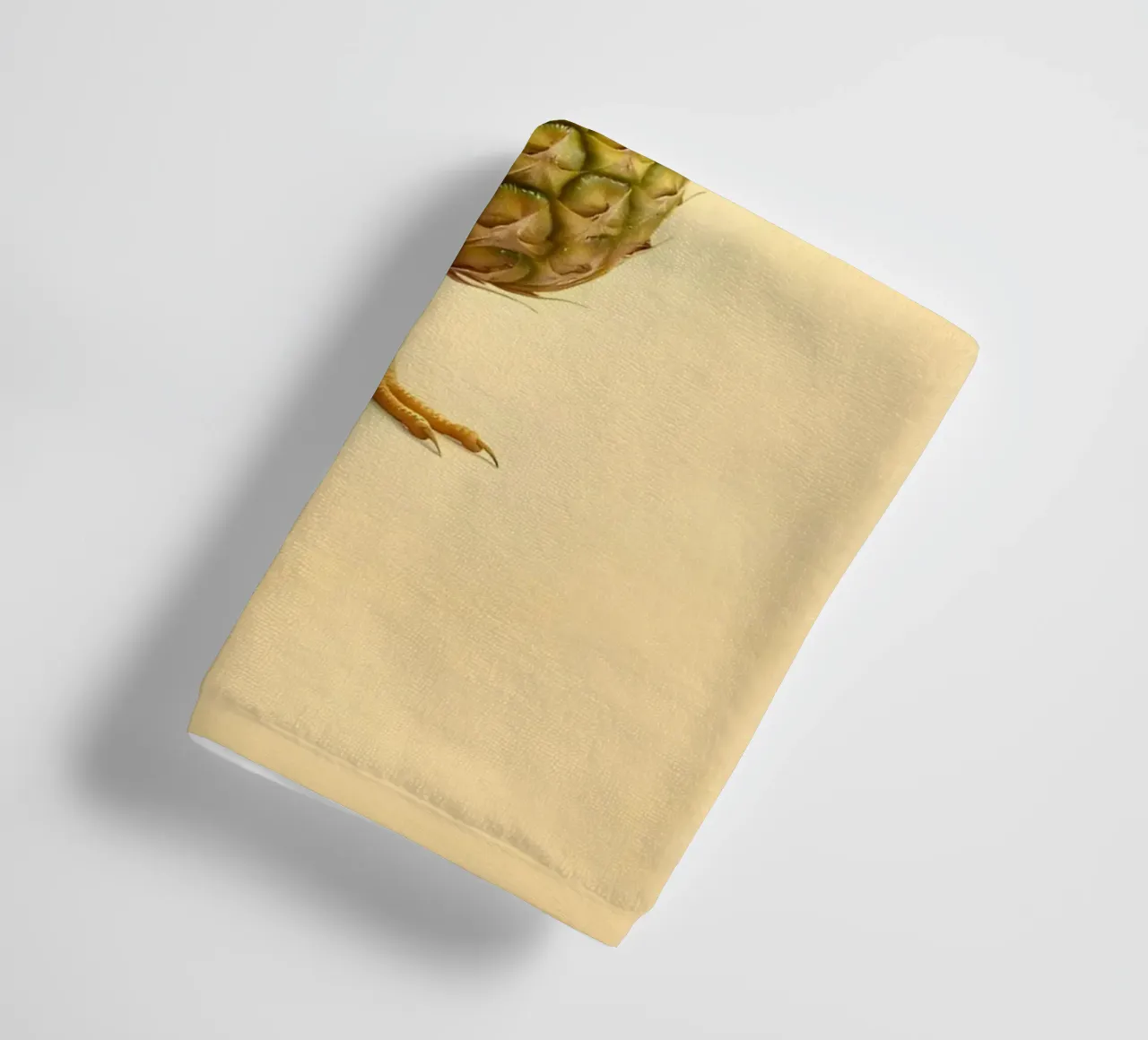 Ananas Bird Art - Design di frutta tropicale asciugamano da bagno da Fruit Fusion Creatures