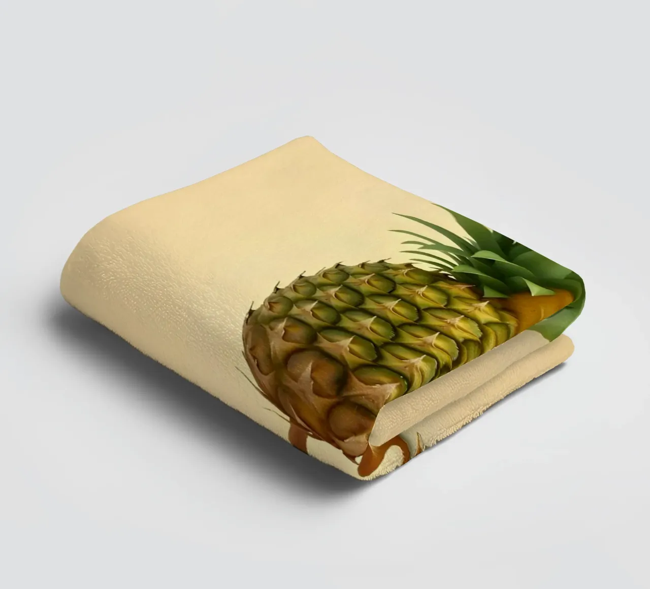 Ananas Bird Art - Design di frutta tropicale asciugamano da bagno da Fruit Fusion Creatures