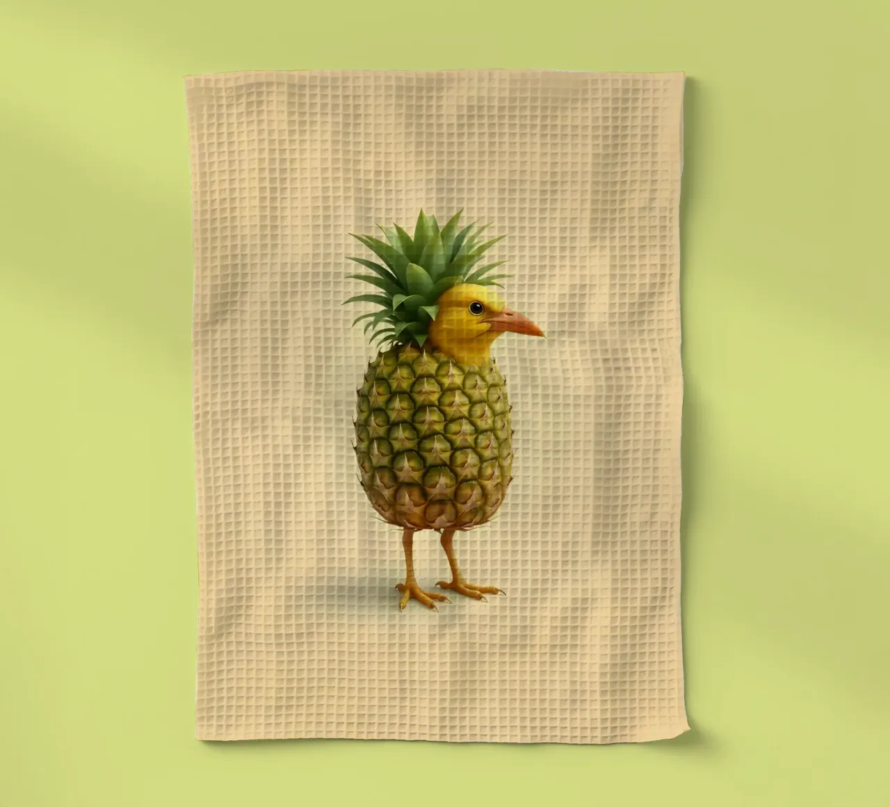 Ananas Bird Art - Design di frutta tropicale canovaccio da cucina da Fruit Fusion Creatures