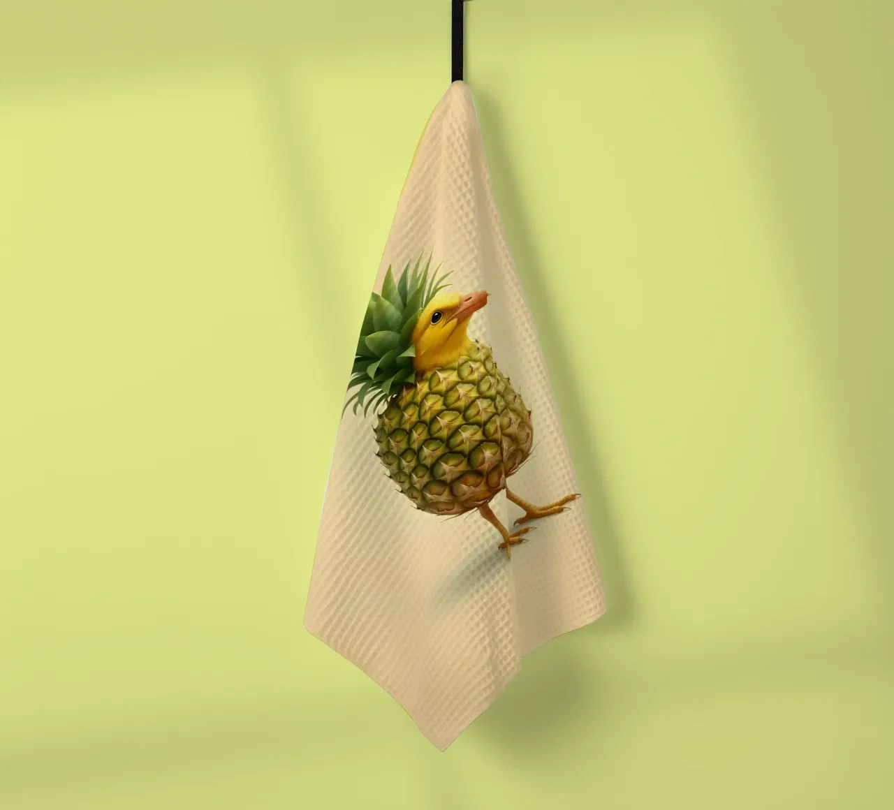 Ananas Bird Art - Design di frutta tropicale canovaccio da cucina da Fruit Fusion Creatures