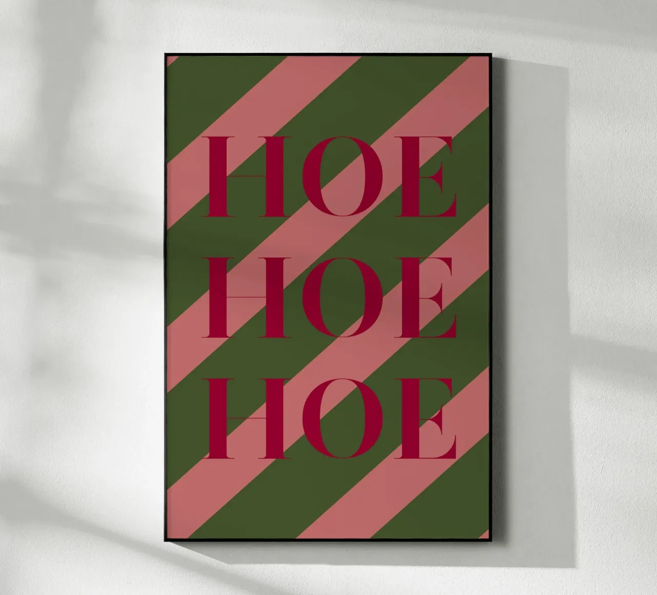 Ho Ho Ho(e) acrylic glass by thewalllab