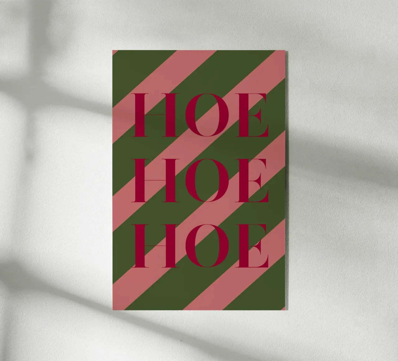 Ho Ho Ho(e) acrylic glass by thewalllab