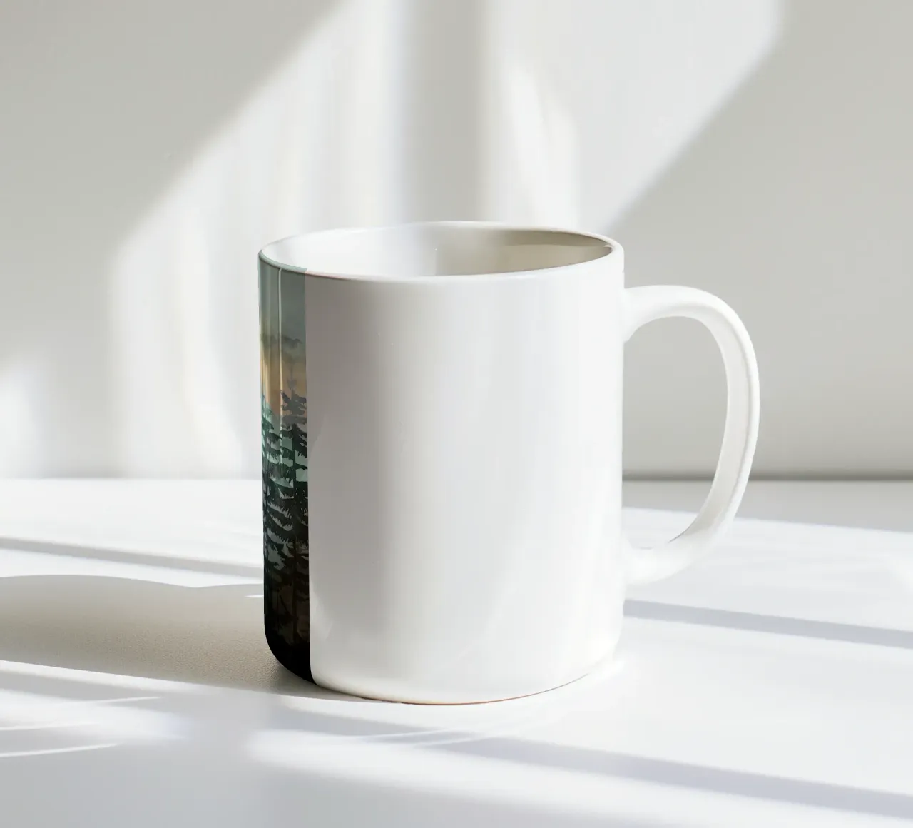 Pine Trees tazza in ceramica da Lynn Janet