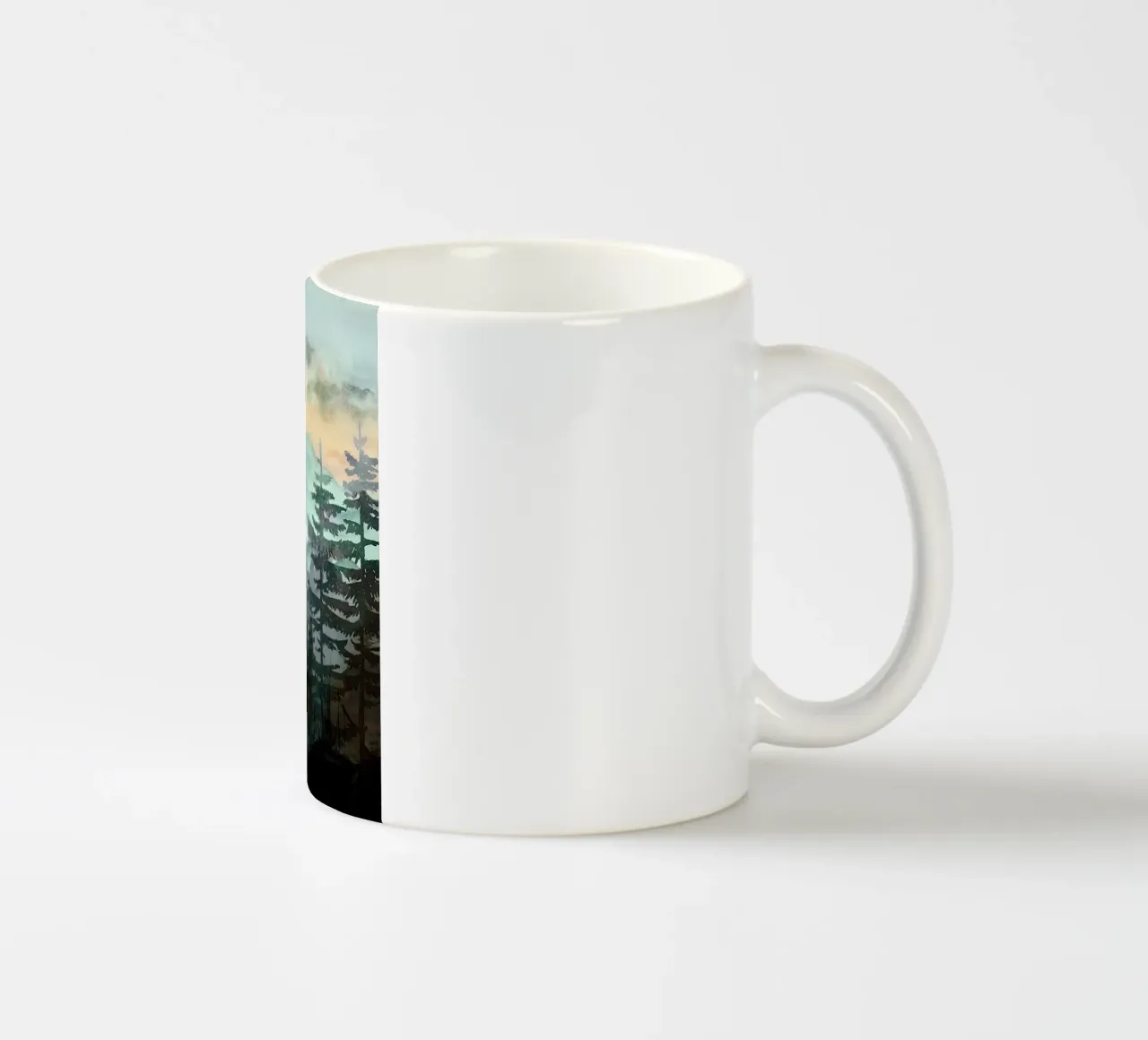 Pine Trees tazza in ceramica da Lynn Janet