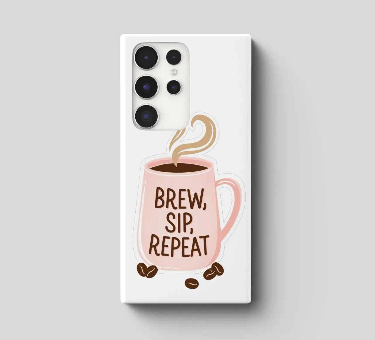 Tazza da caffè "Brew, Sip, Repeat". cover samsung da Martina