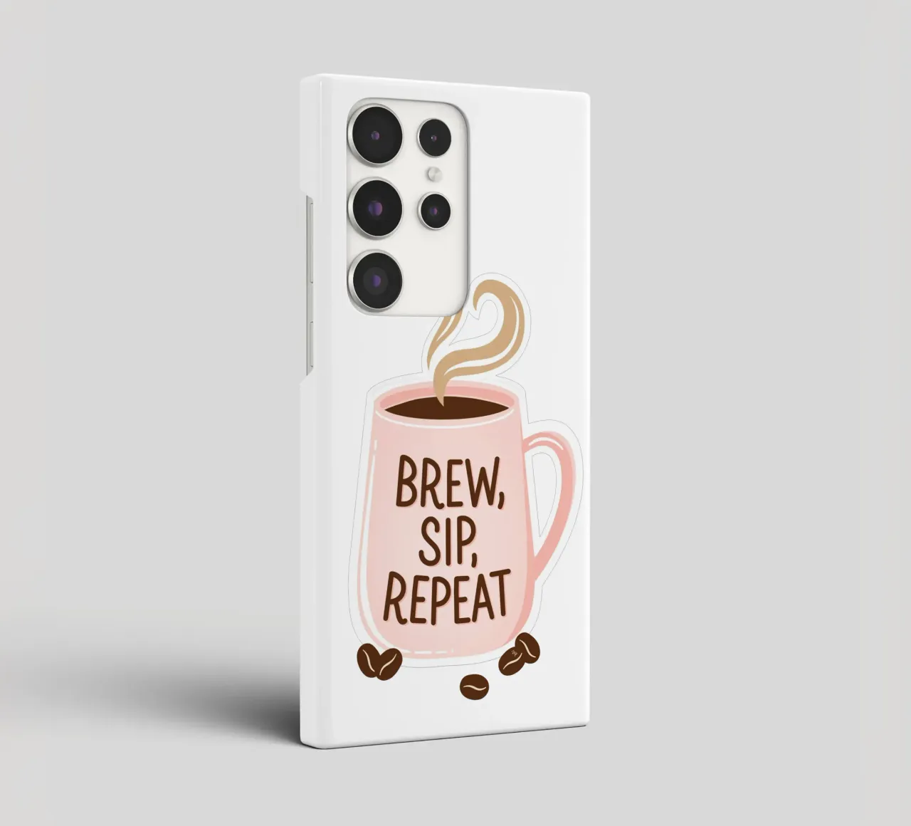 Tazza da caffè "Brew, Sip, Repeat". cover samsung da Martina