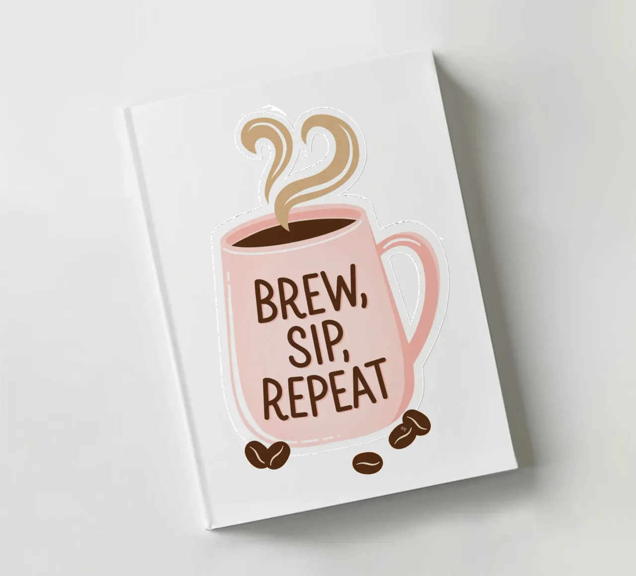 Tazza da caffè "Brew, Sip, Repeat". diario da Martina