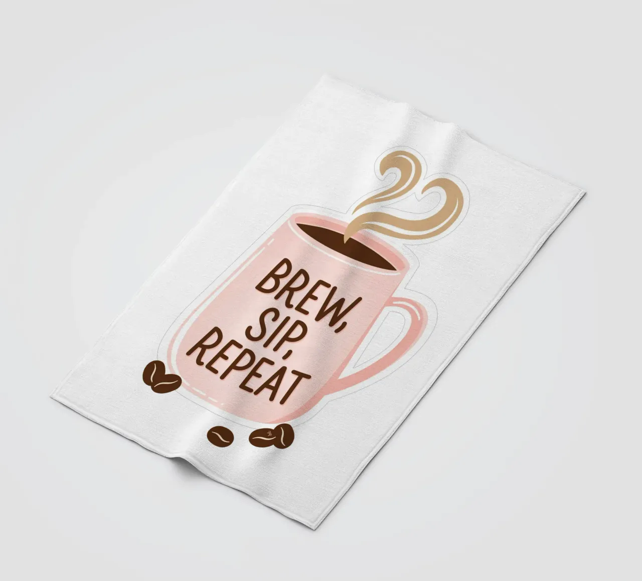 Tazza da caffè "Brew, Sip, Repeat". coperta in pile da Martina