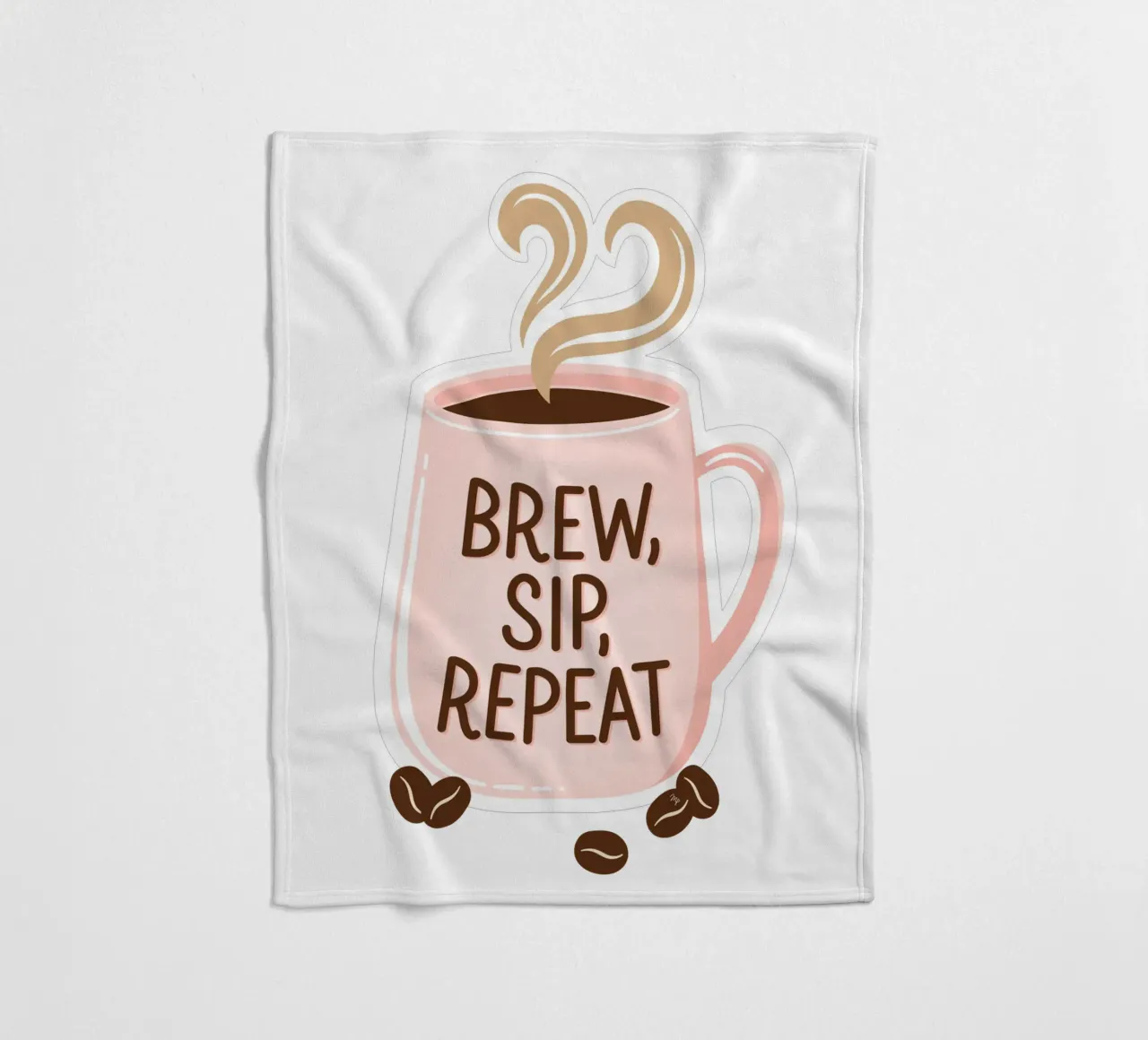 Tazza da caffè "Brew, Sip, Repeat". coperta in pile da Martina