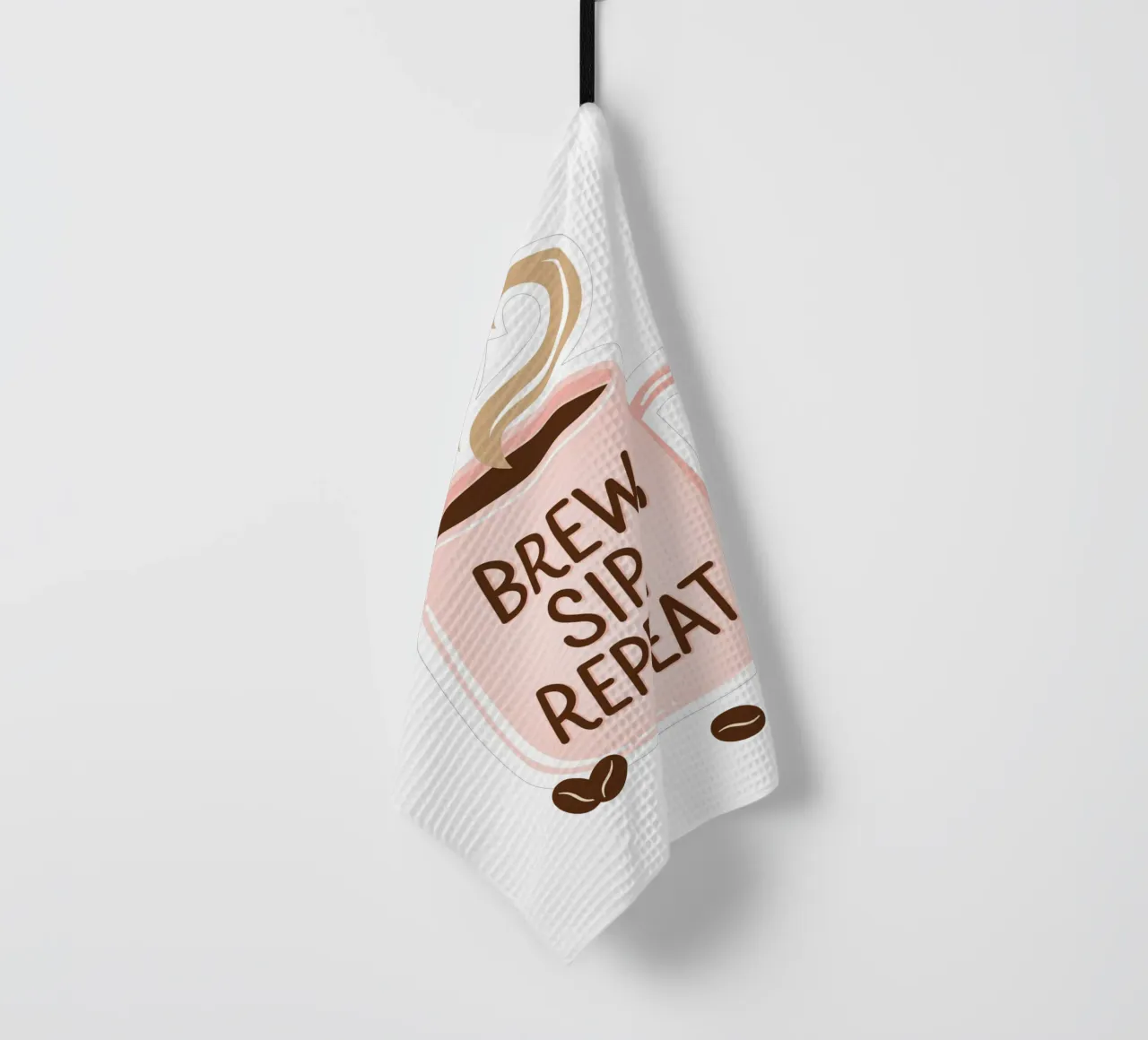 Tasse à café Brew, Sip, Repeat torchon de Martina