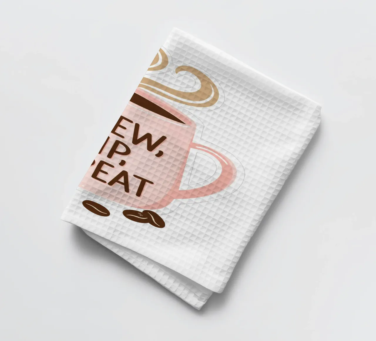 Tasse à café Brew, Sip, Repeat torchon de Martina