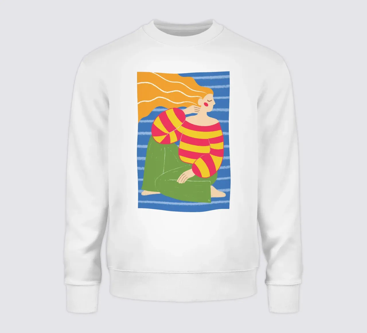 Bambina mod a strisce felpa da Martina