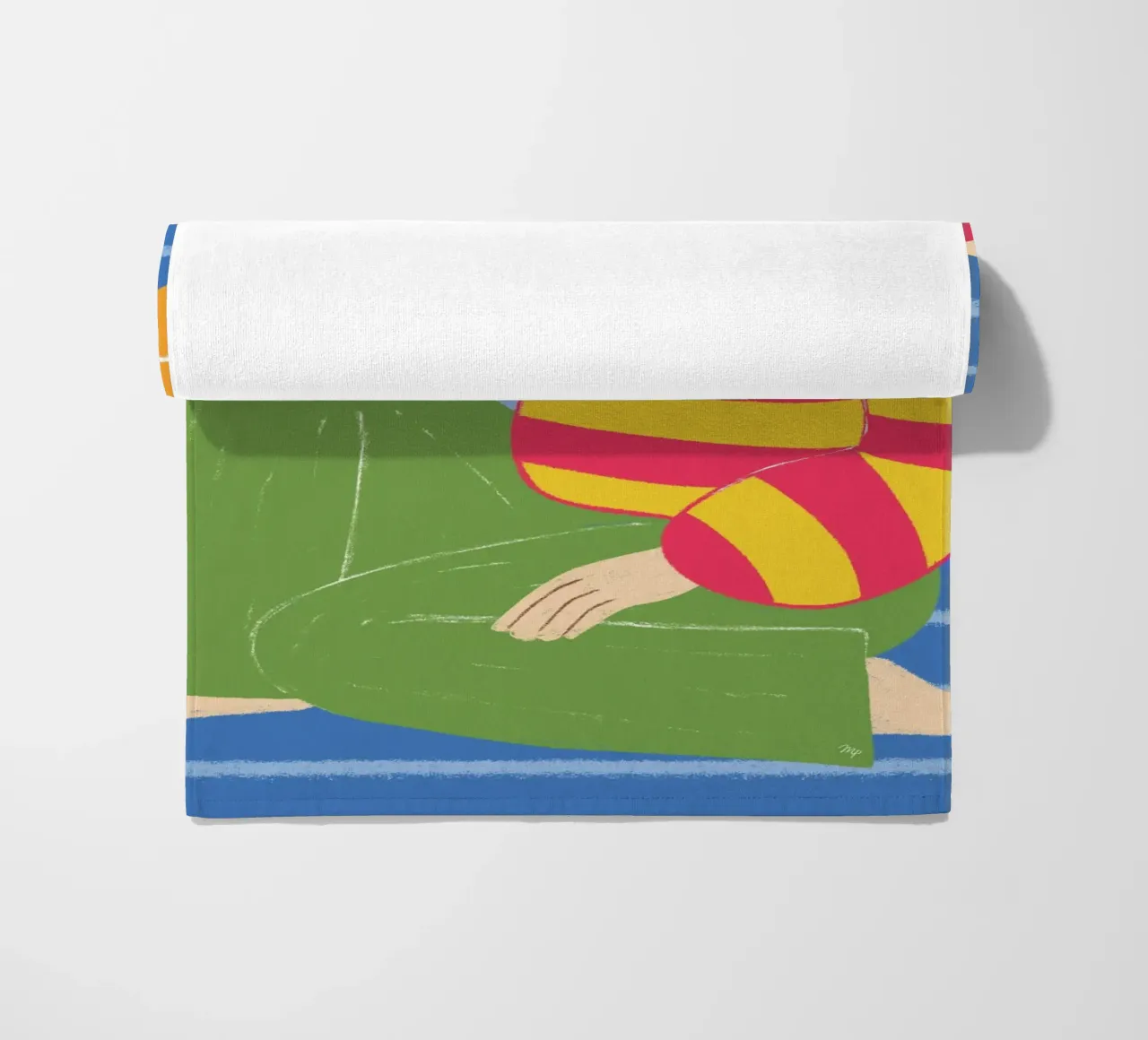 Bambina mod a strisce telo mare da Martina