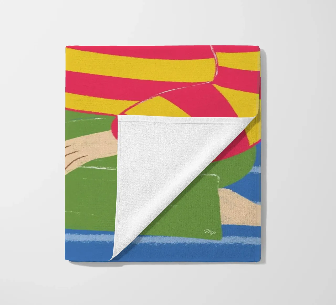 Bambina mod a strisce telo mare da Martina