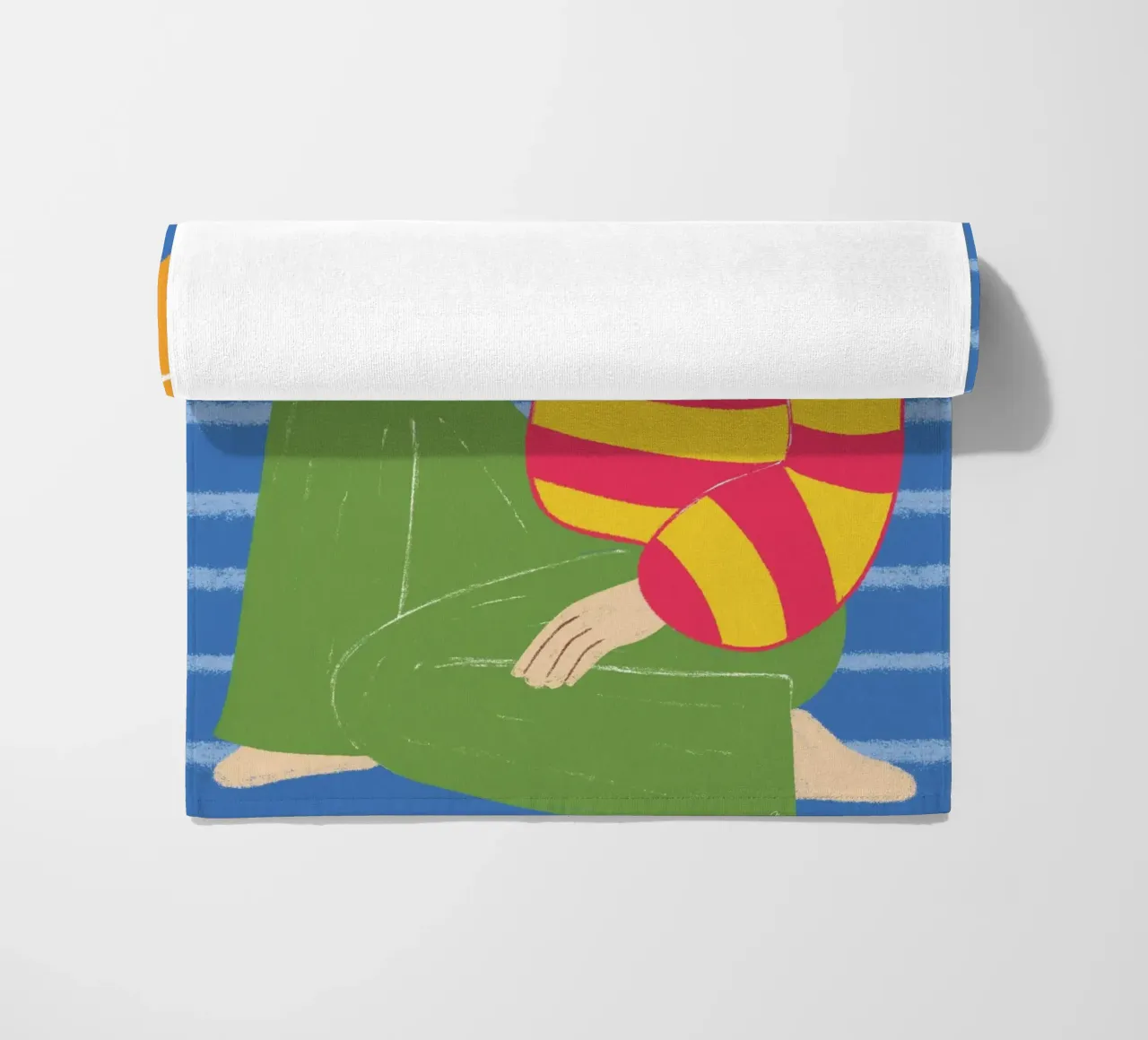 Bambina mod a strisce telo mare da Martina