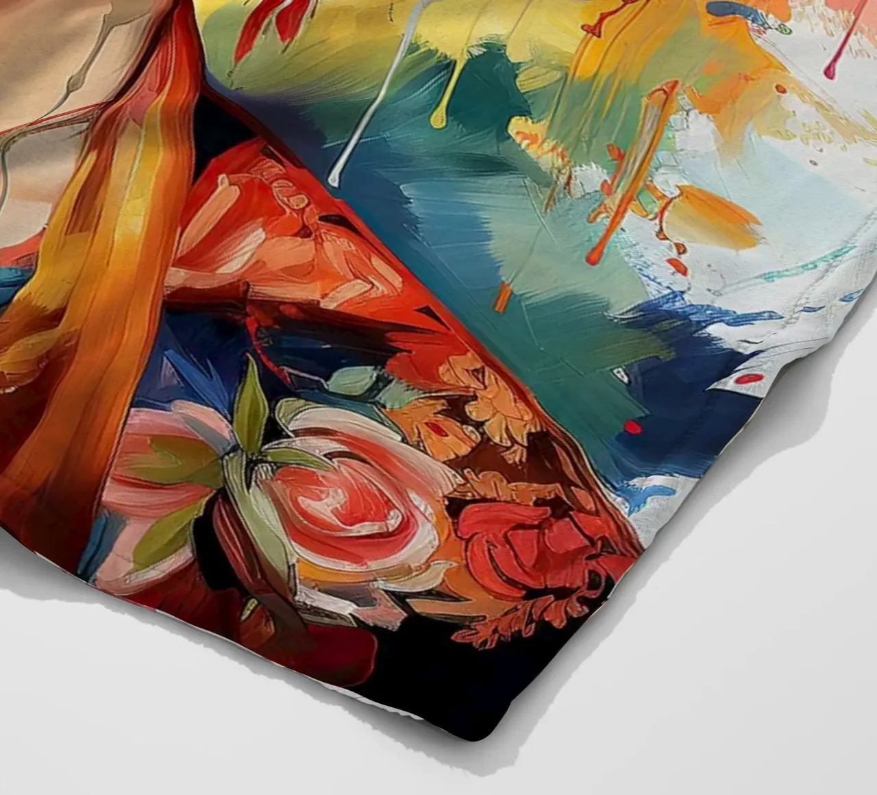 Frida Kahlo "Rebellion in Every Stroke" coperta in pile da Fantasias Florales