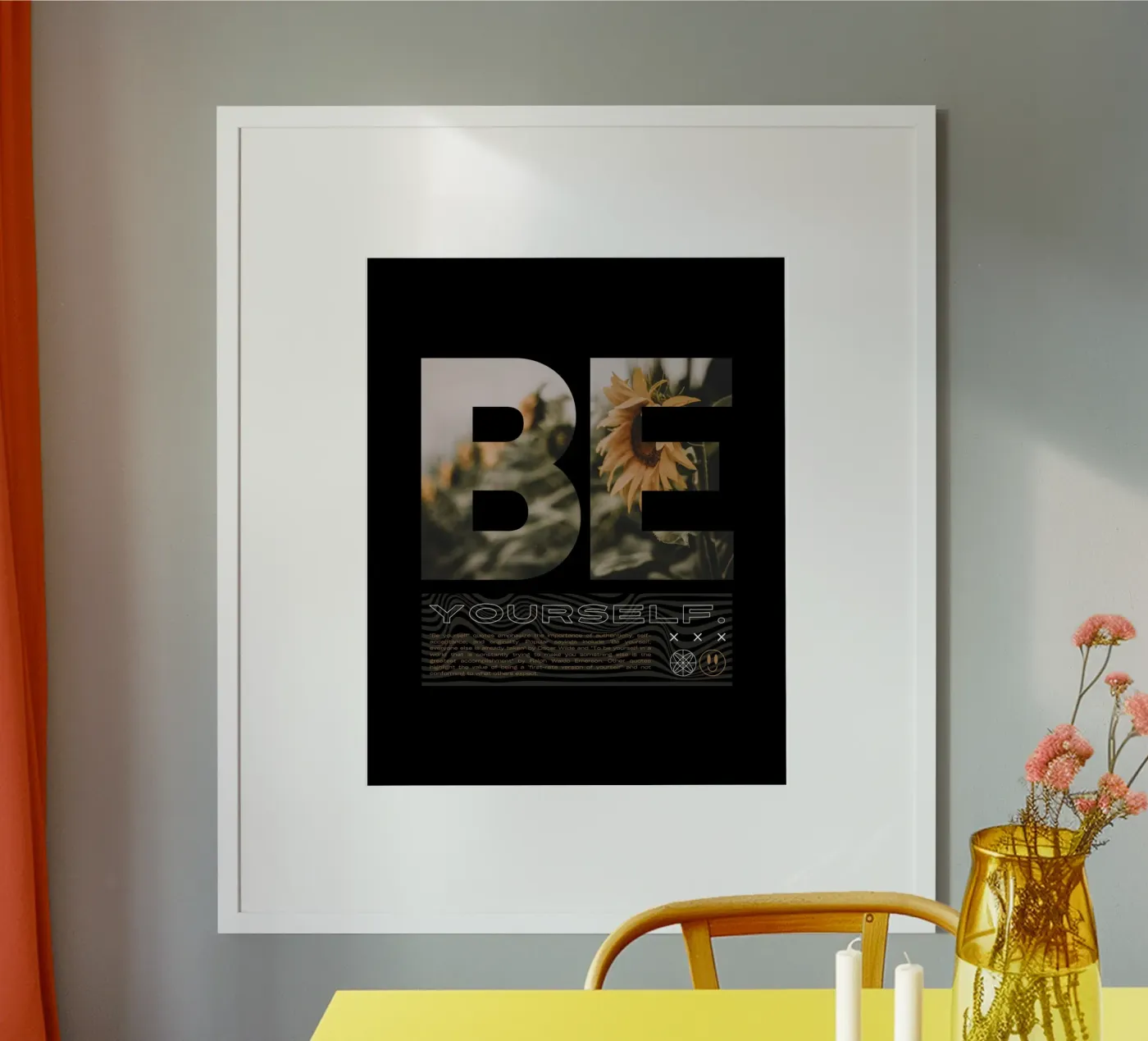 BE YOURSELF Poster von ARTEVO