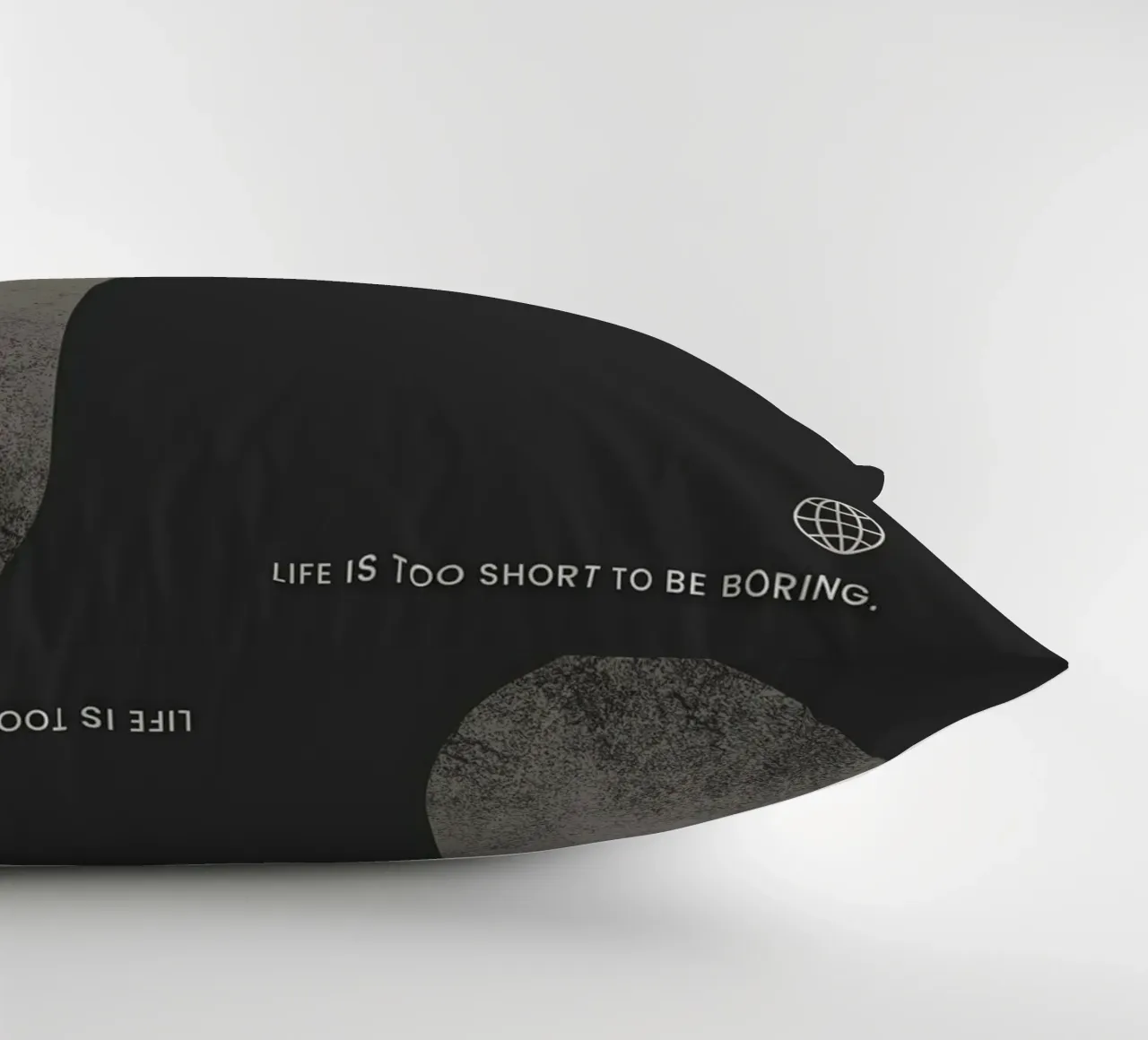 LIFE IS TOO SHORT TO BE BORING cuscino da ARTEVO