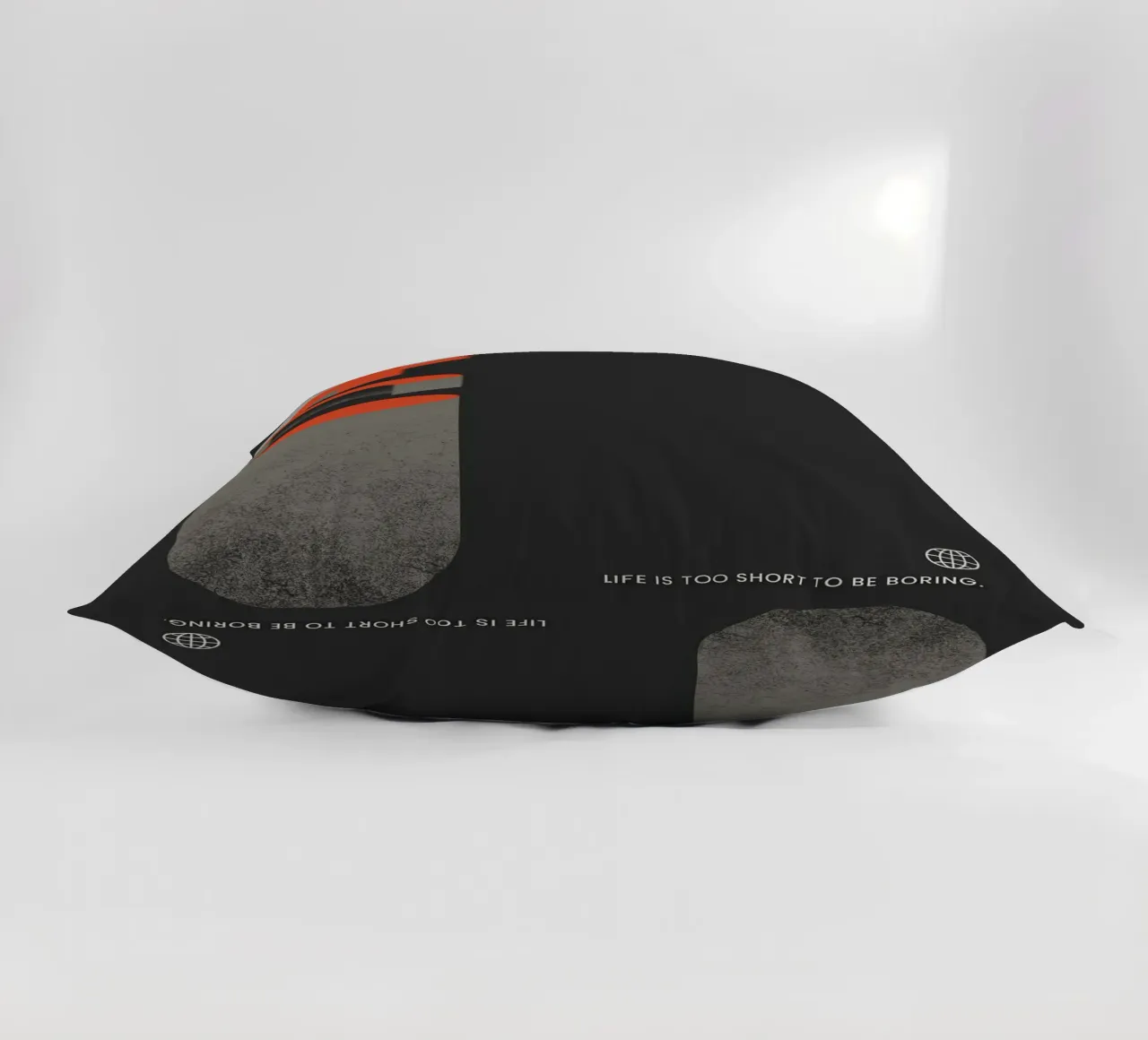 LIFE IS TOO SHORT TO BE BORING cuscino da ARTEVO