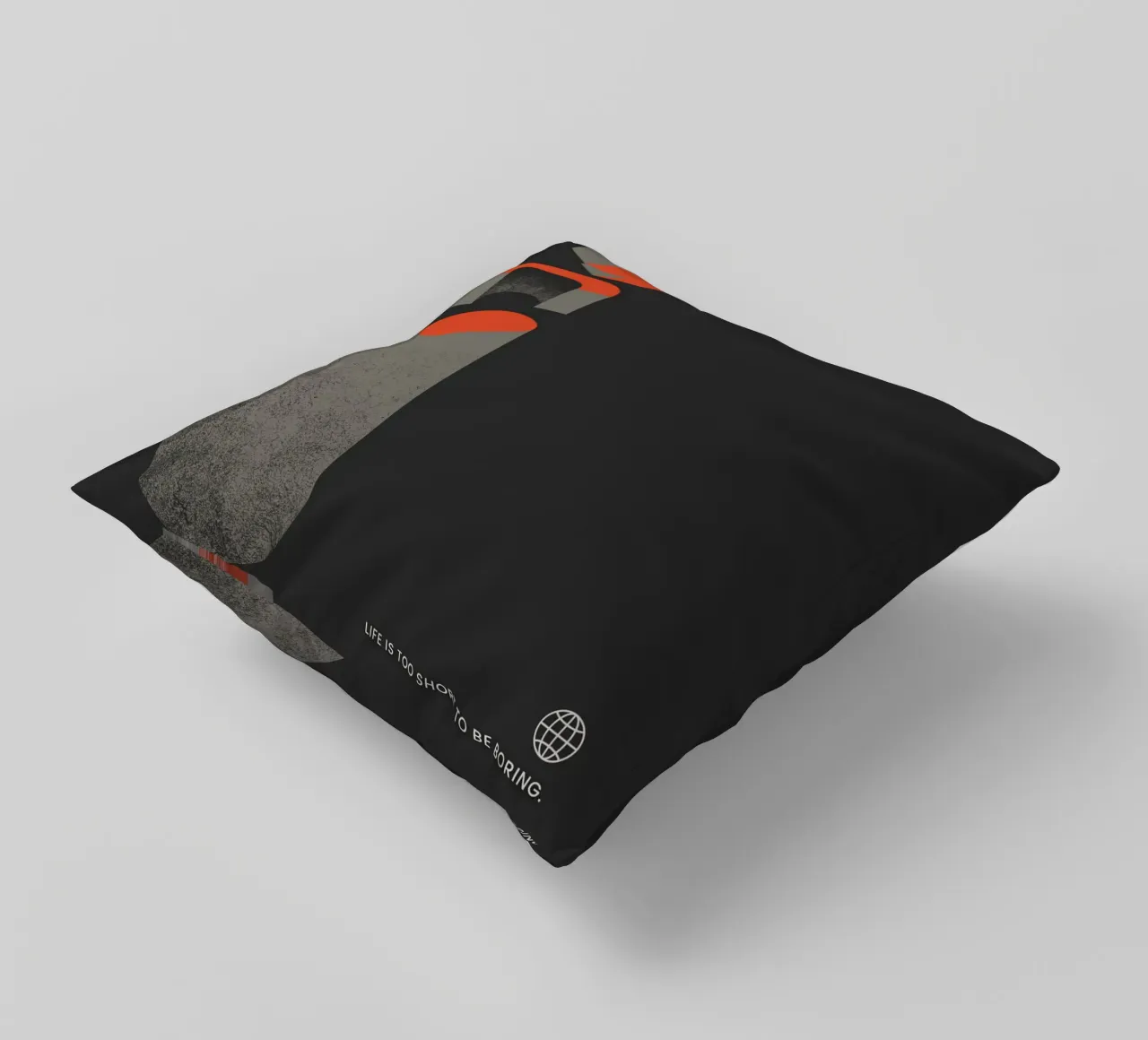 LIFE IS TOO SHORT TO BE BORING cuscino da ARTEVO