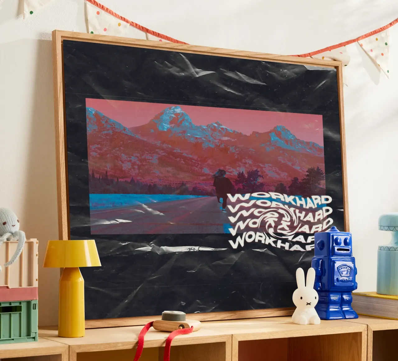 WORK HARD plexiglass da ARTEVO