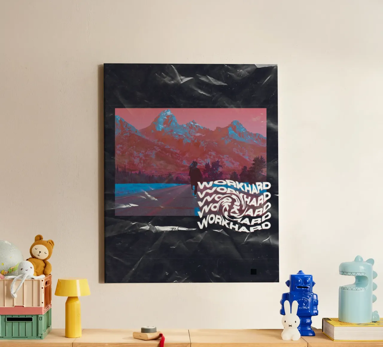 WORK HARD canvas van ARTEVO