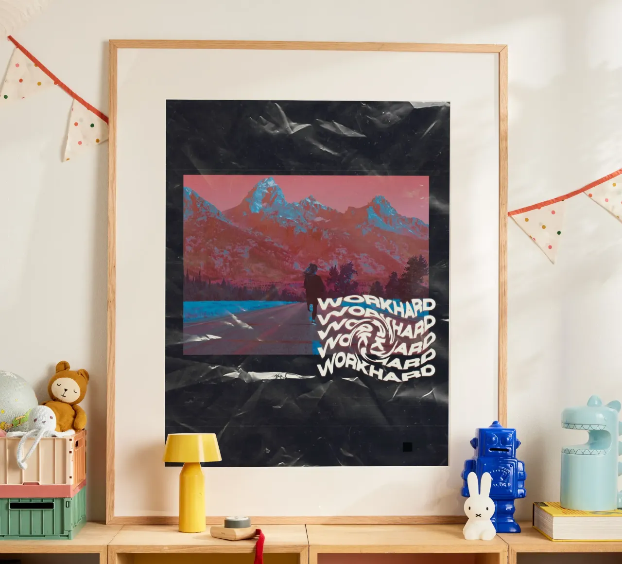 WORK HARD Poster von ARTEVO