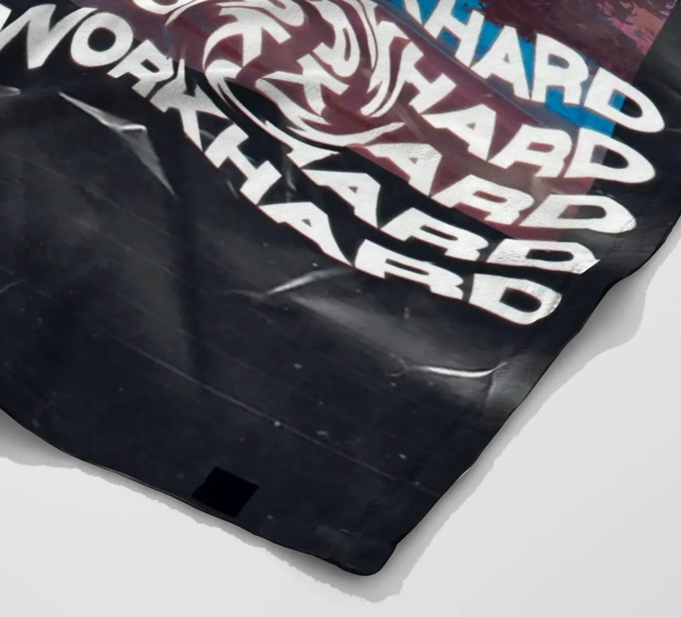 WORK HARD Fleecedecke von SMRT STUDIO