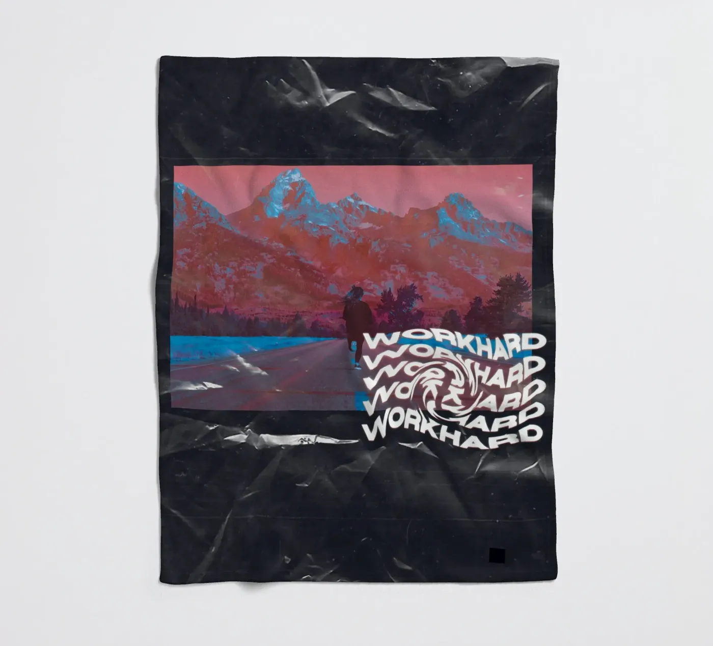 WORK HARD Fleecedecke von ARTEVO