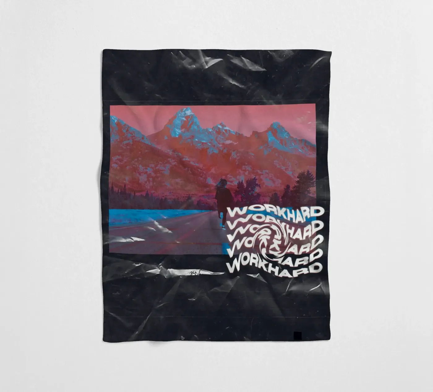 WORK HARD Fleecedecke von ARTEVO