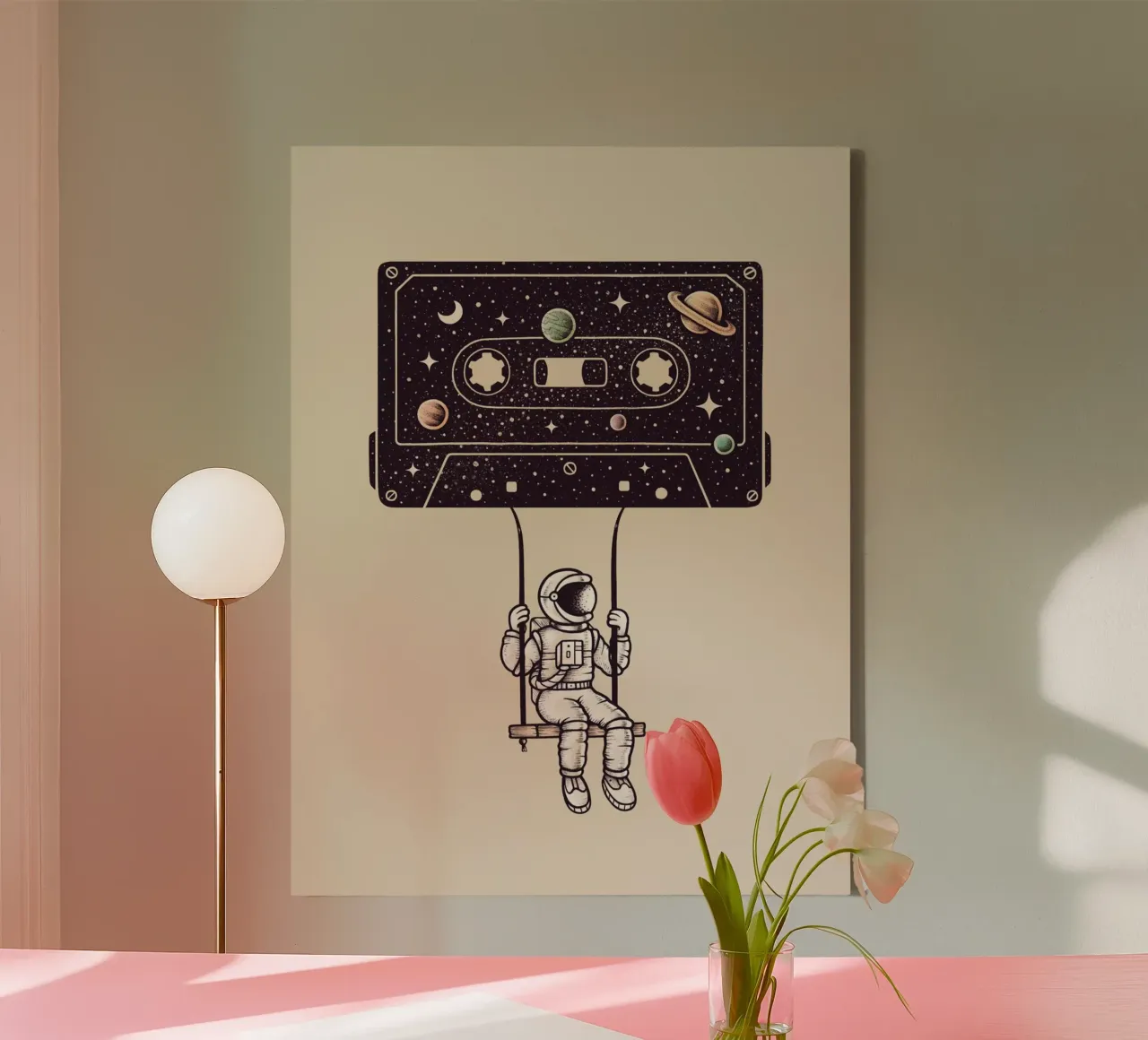 Enkel Dika - Nostalgic Trip tela con Cornice a cassetta da The Artcircle