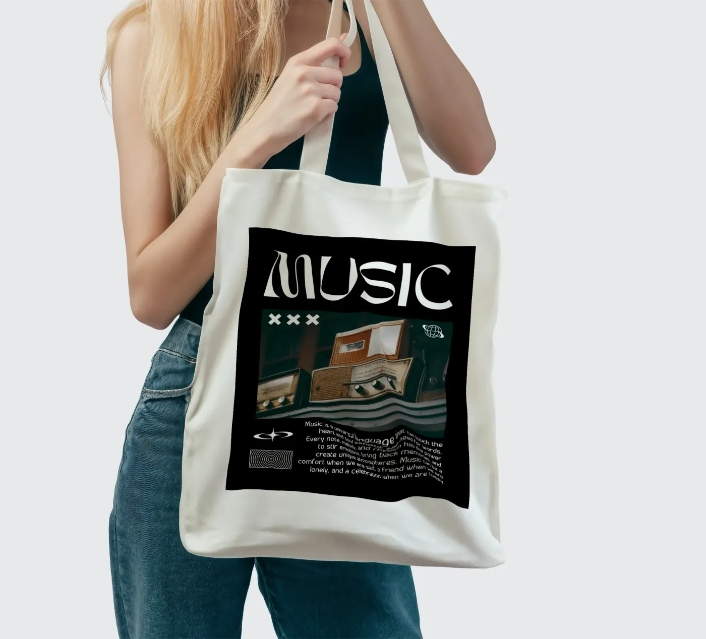 MUSIC borsa in juta da SMRT STUDIO