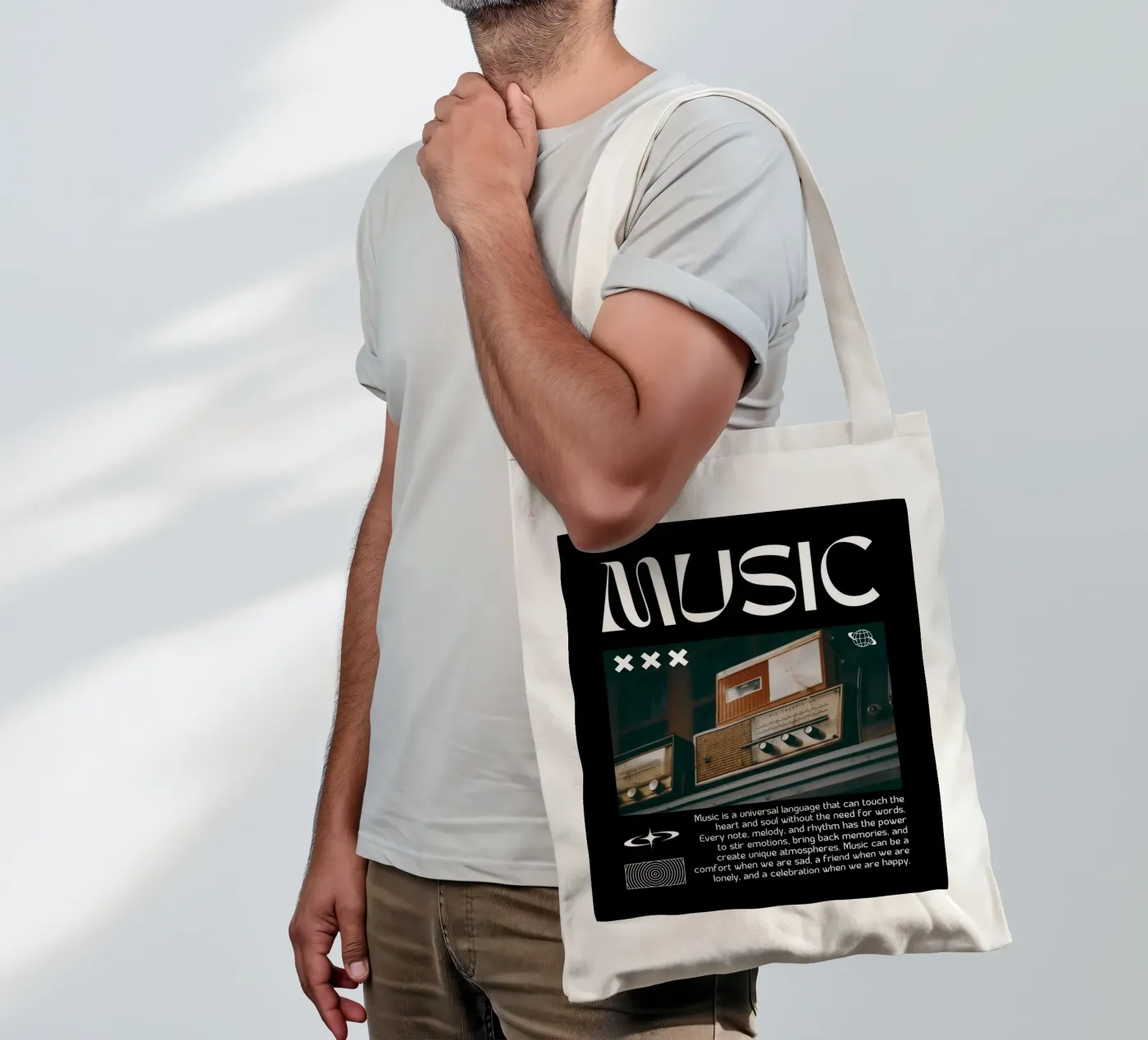 MUSIC borsa in juta da SMRT STUDIO