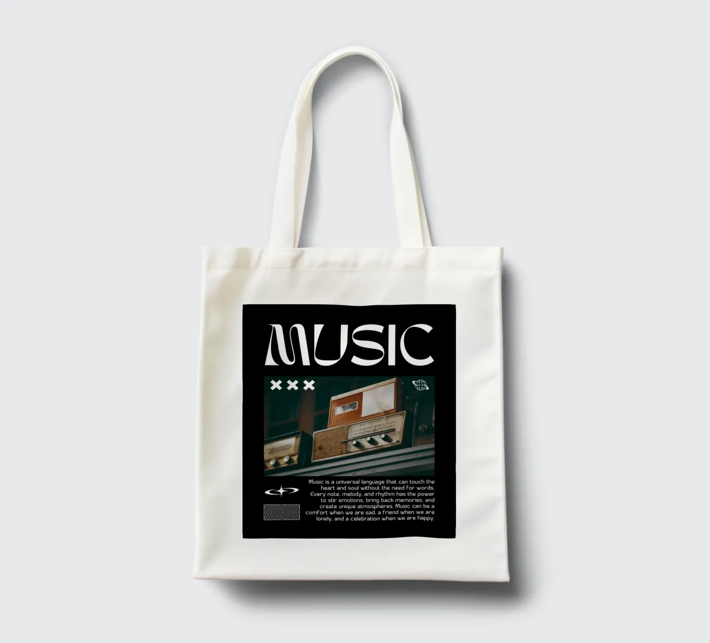 MUSIC borsa in juta da SMRT STUDIO