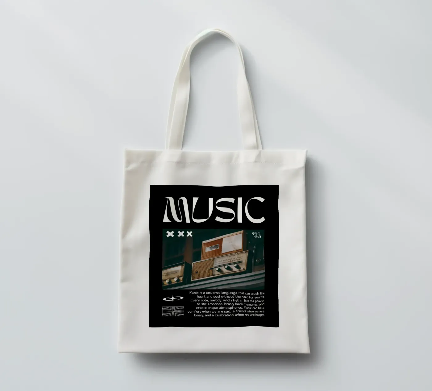 MUSIC Jutebeutel von SMRT STUDIO