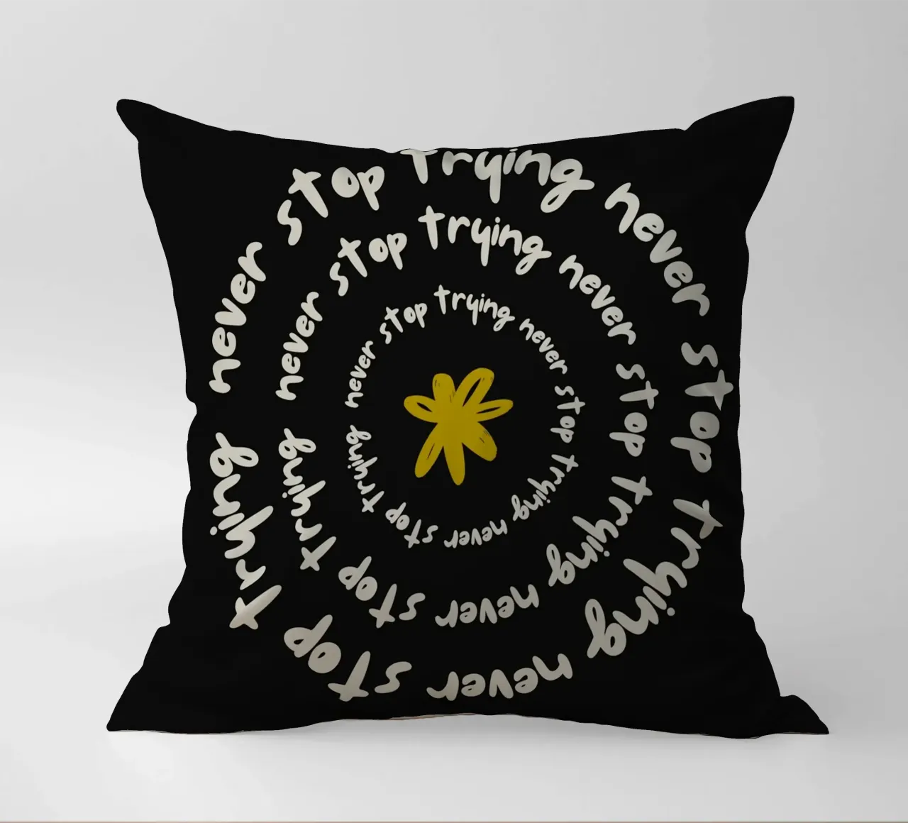 NEVER STOP TRYING cuscino da ARTEVO