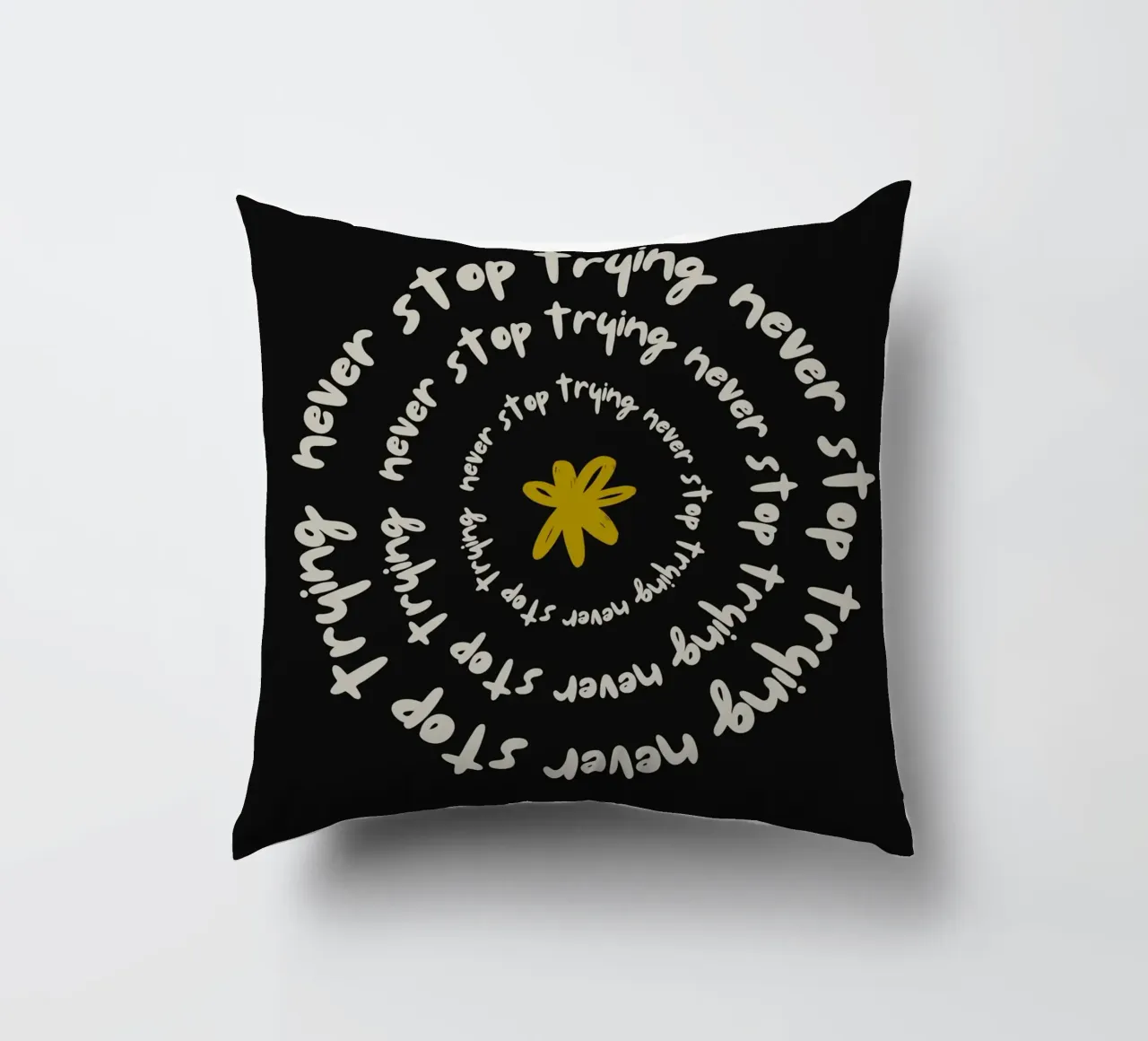 NEVER STOP TRYING cuscino da ARTEVO