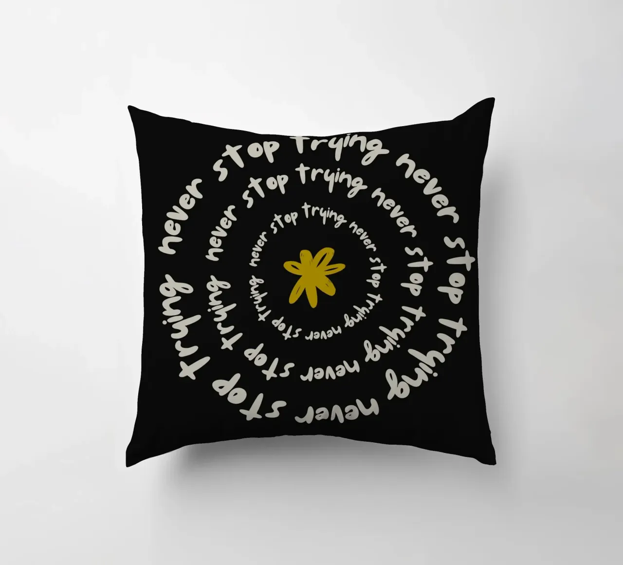 NEVER STOP TRYING cuscino da ARTEVO