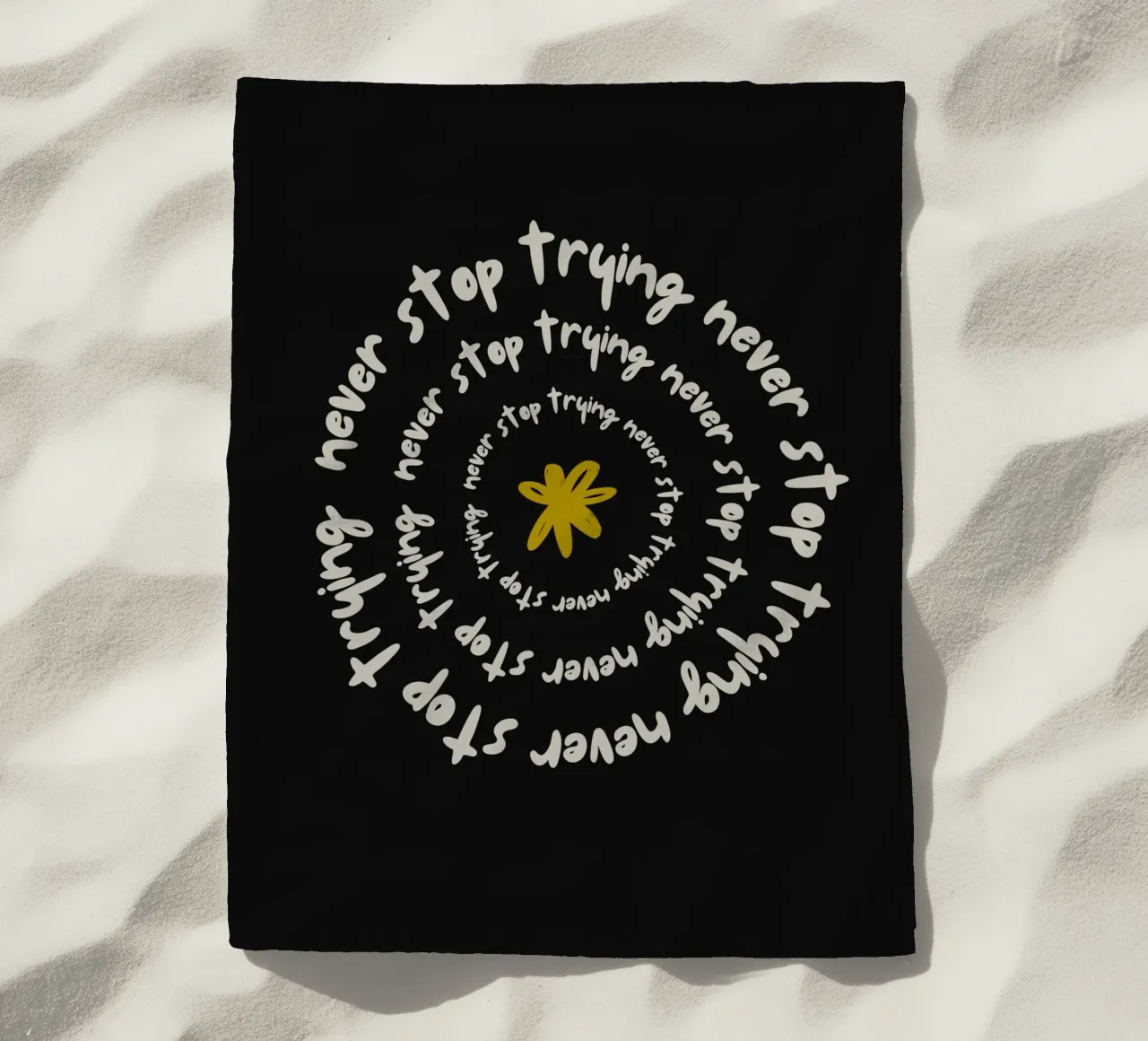 NEVER STOP TRYING telo mare da ARTEVO