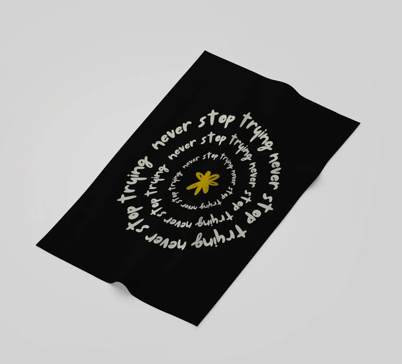 NEVER STOP TRYING telo mare da ARTEVO