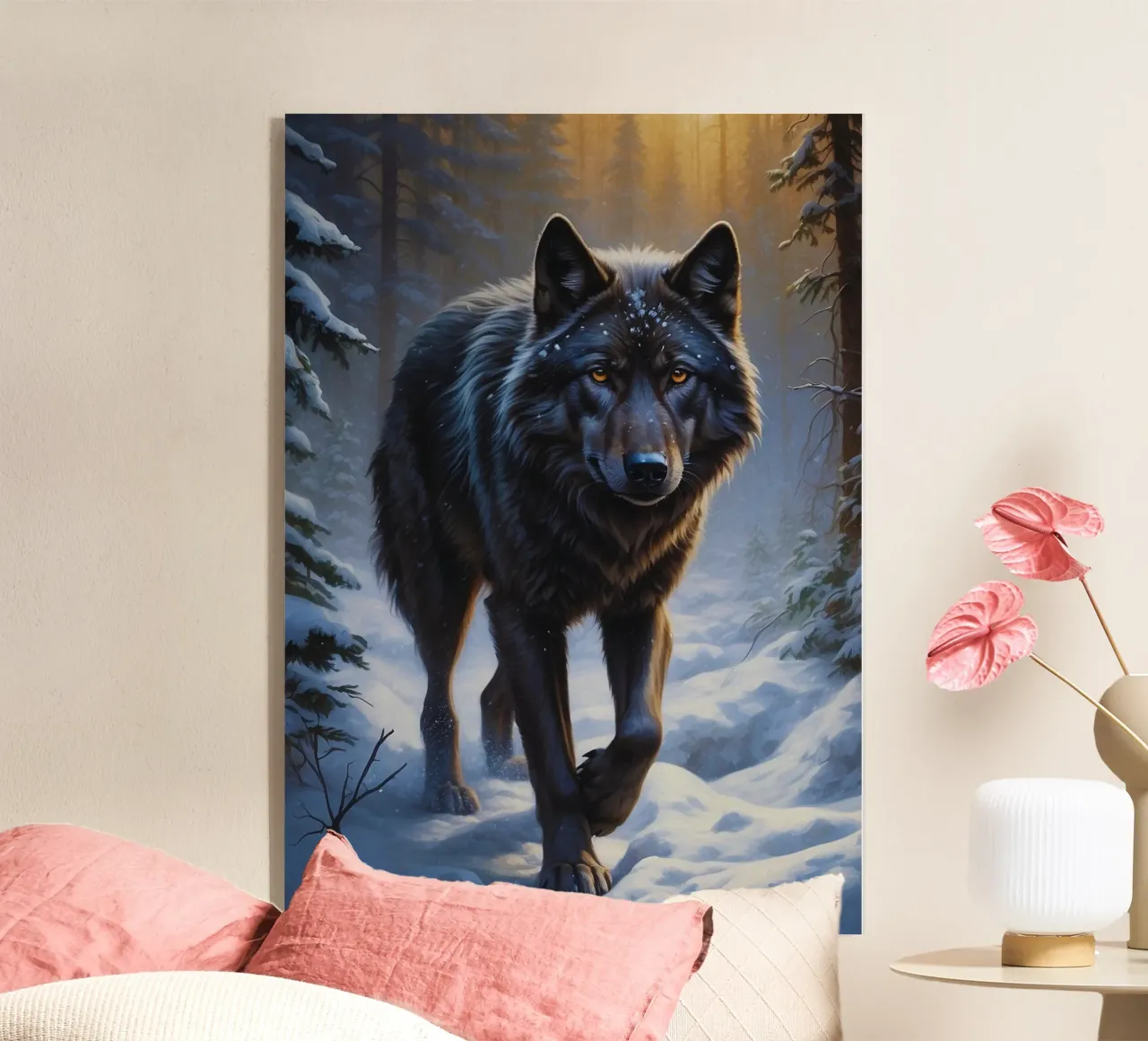 Wolf Epic Winter acrylic glass by LM2Kone II