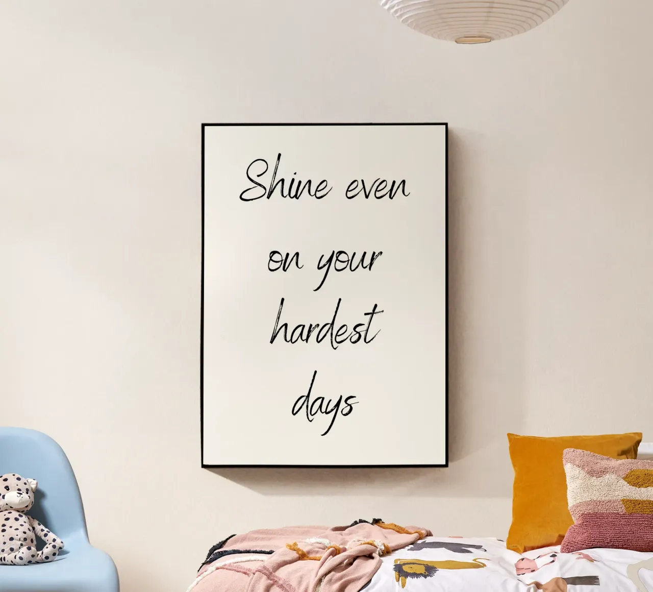 Shine even on your hardest days plexiglass da Quotes on walls