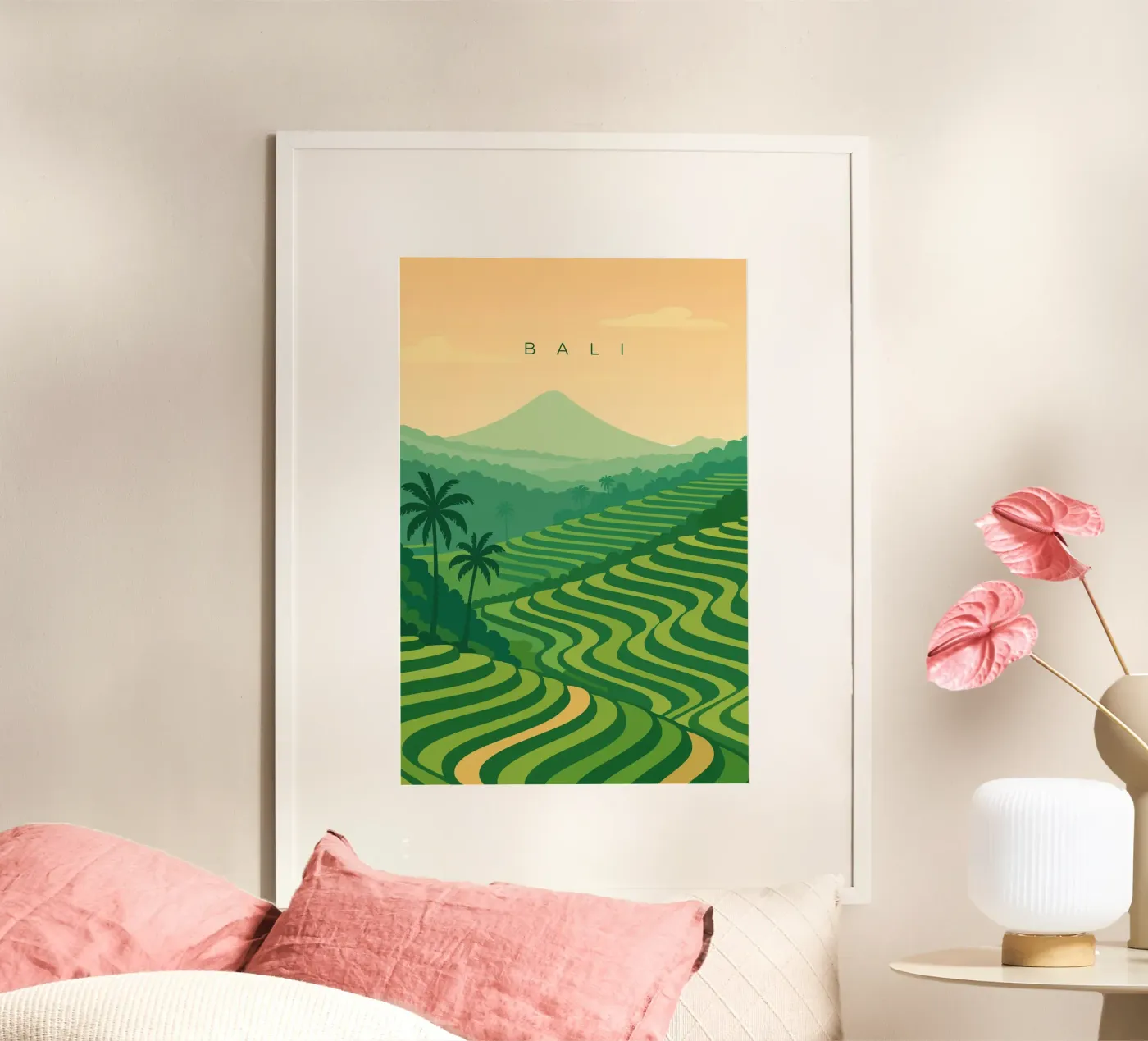 Bali poster van minimalist designs