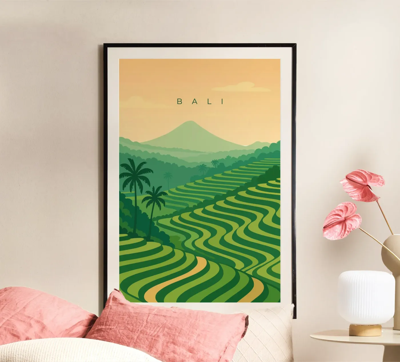 Bali poster van minimalist designs