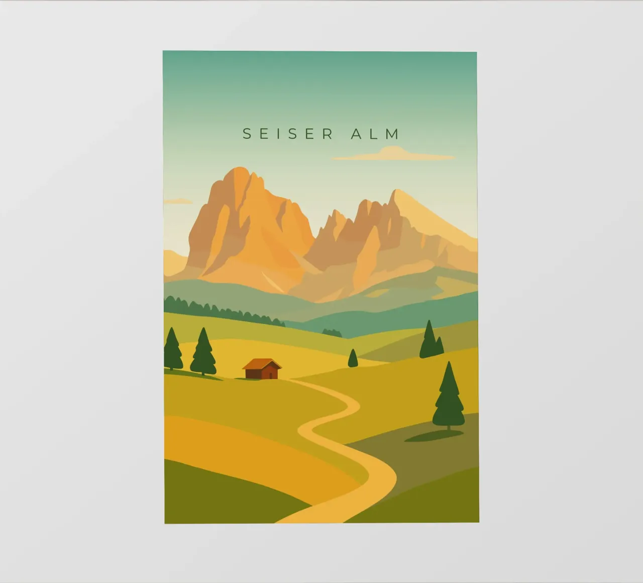 Seiser Alm pellicola backlit da minimalist designs