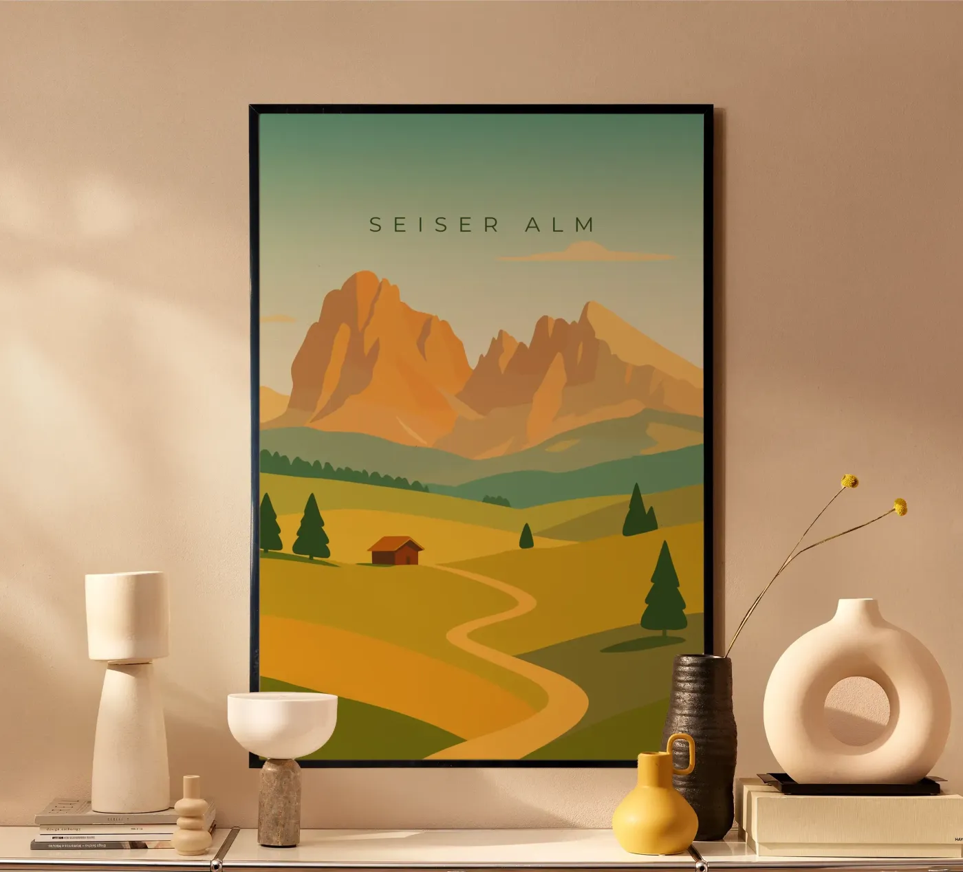 Seiser Alm poster da minimalist designs