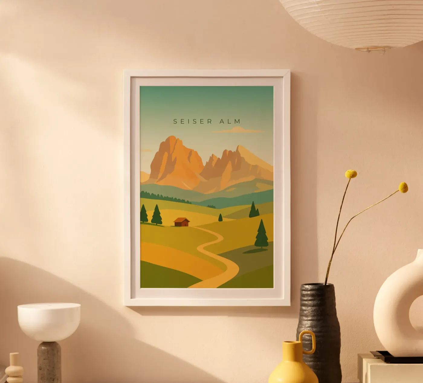 Seiser Alm poster da minimalist designs
