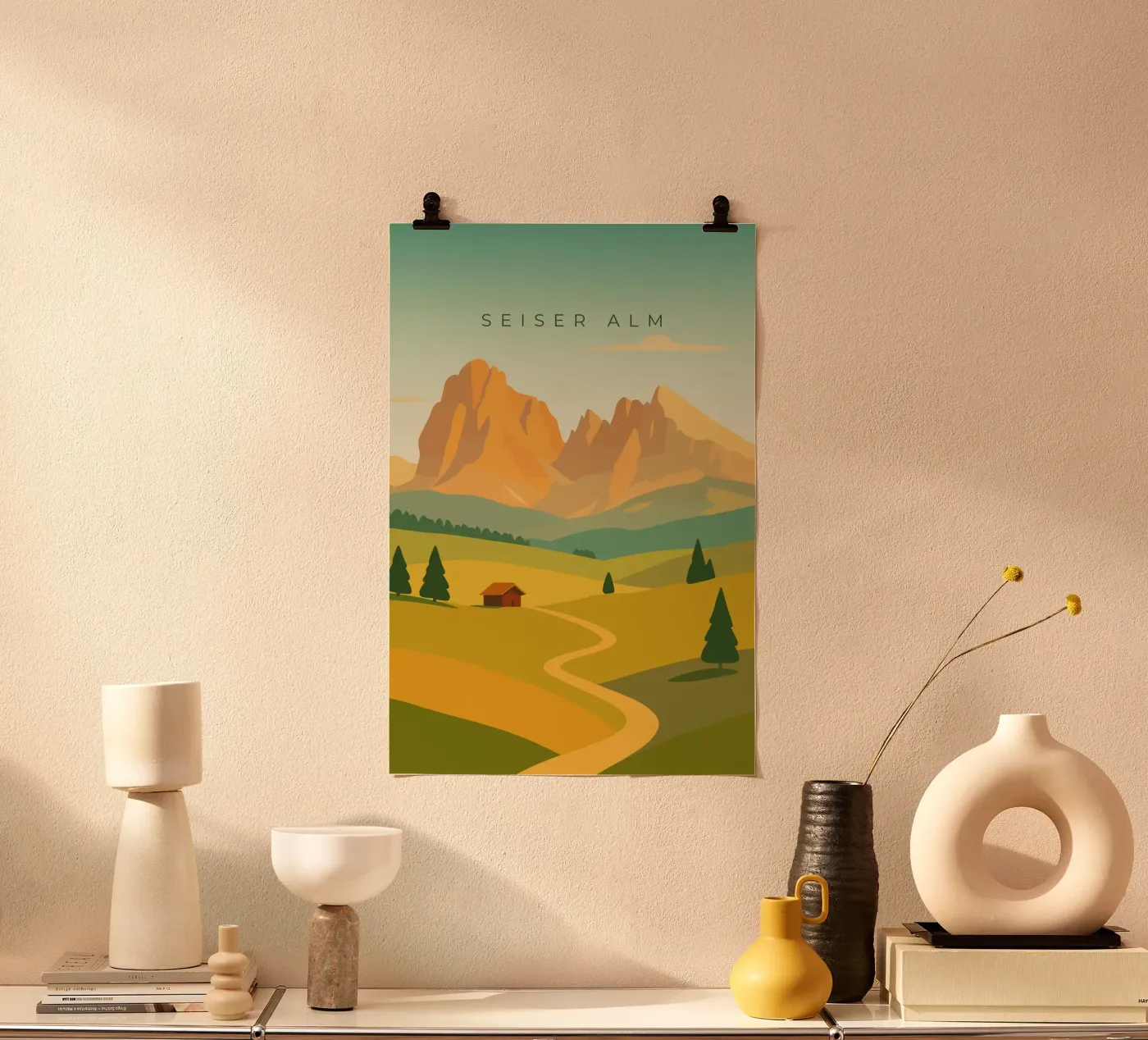 Seiser Alm poster da minimalist designs