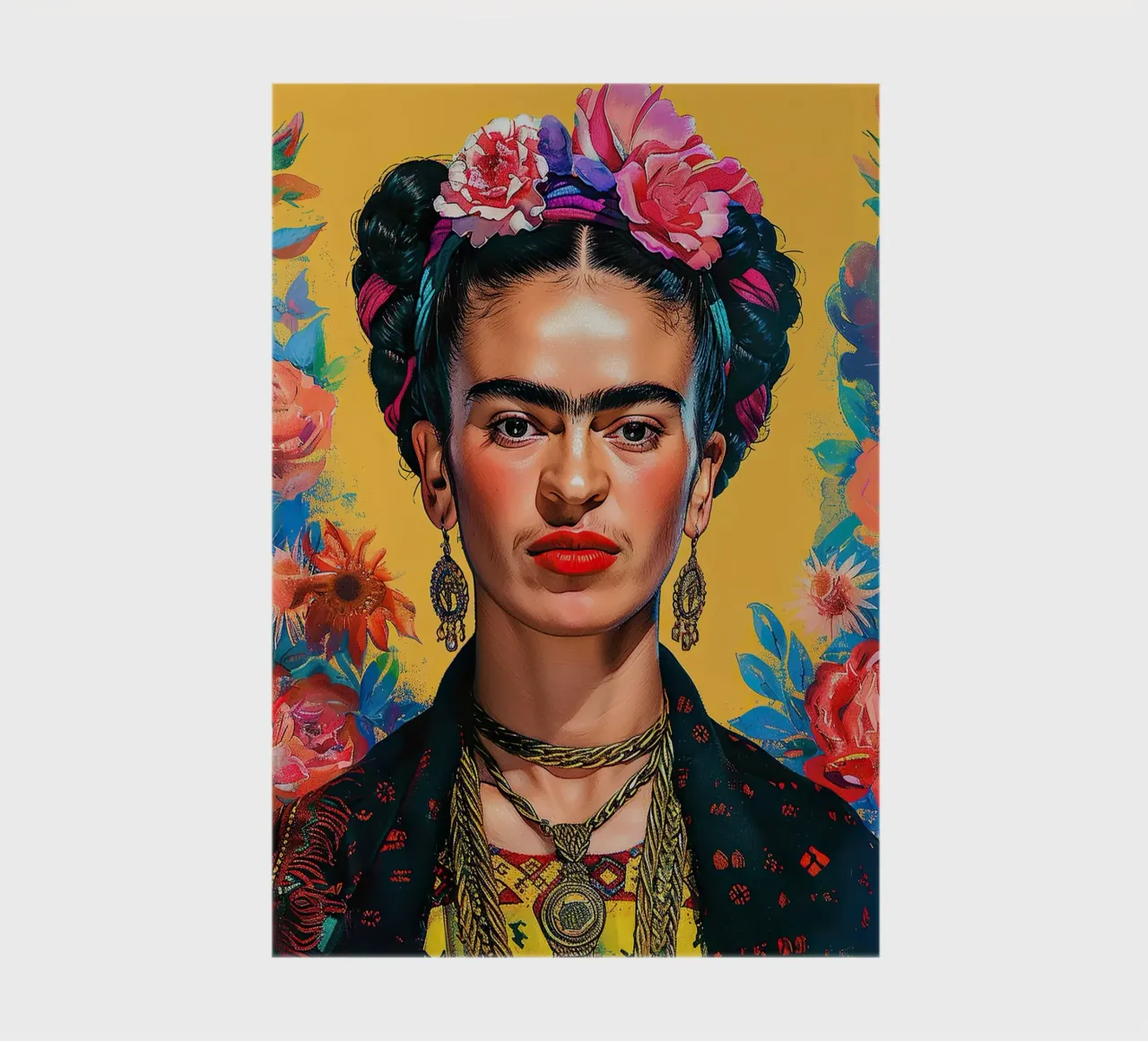 Frida Kahlo "Resilient Colors" notebook by Fantasias Florales